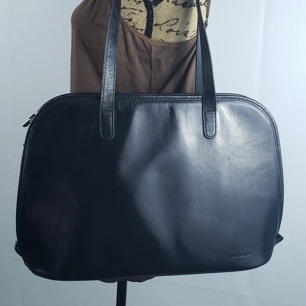 Jack Georges Briefcase Italian Leather Handbag